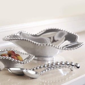 Mariposa String of Pearls wavy bowl
